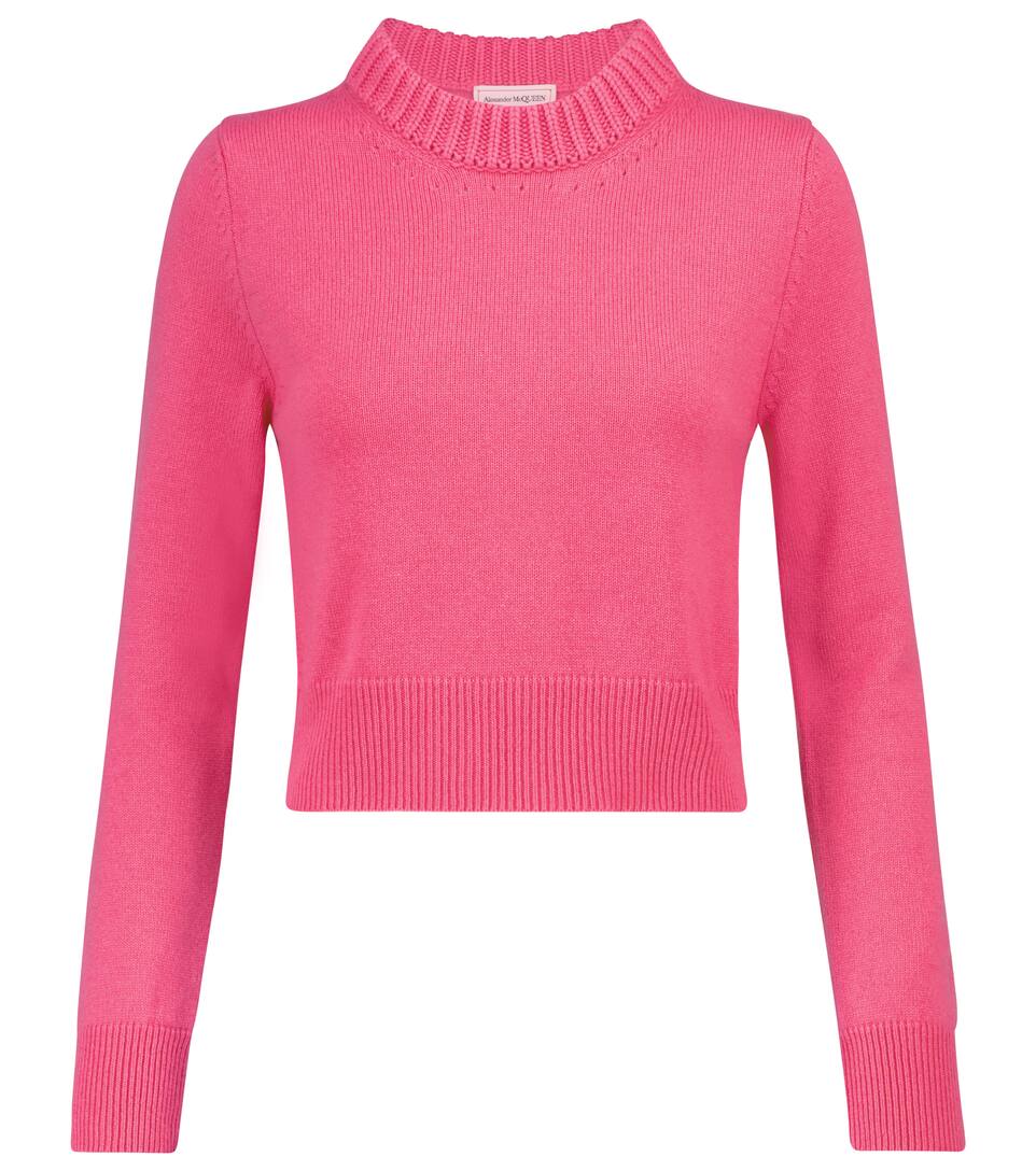 Alexander mcqueen cropped sweater clearance