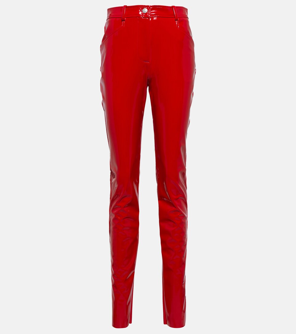 Victoria Beckham - PVC high-rise skinny 