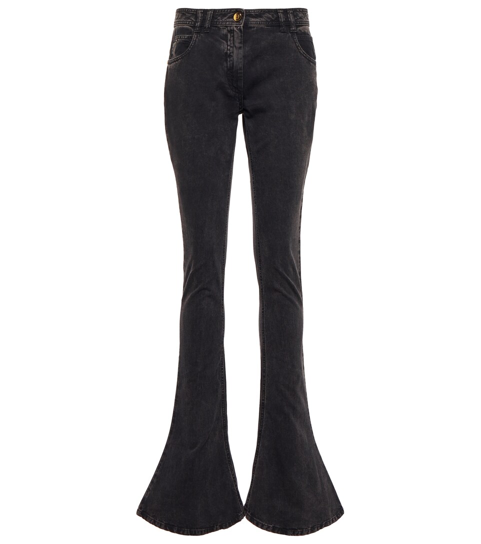 Balmain - Jeans flared a vita bassa | Mytheresa
