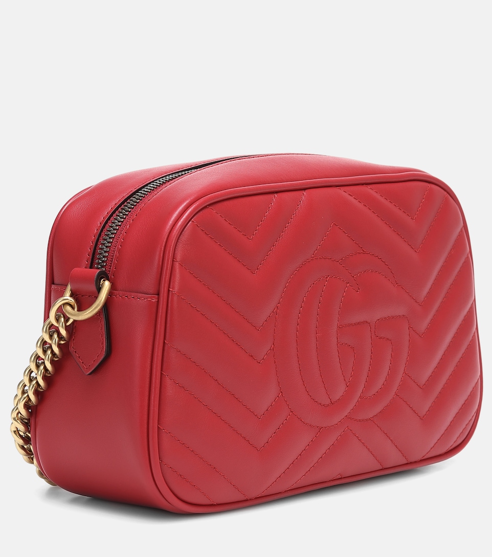 Gg Marmont Small Leather Shoulder Bag - Gucci | Mytheresa