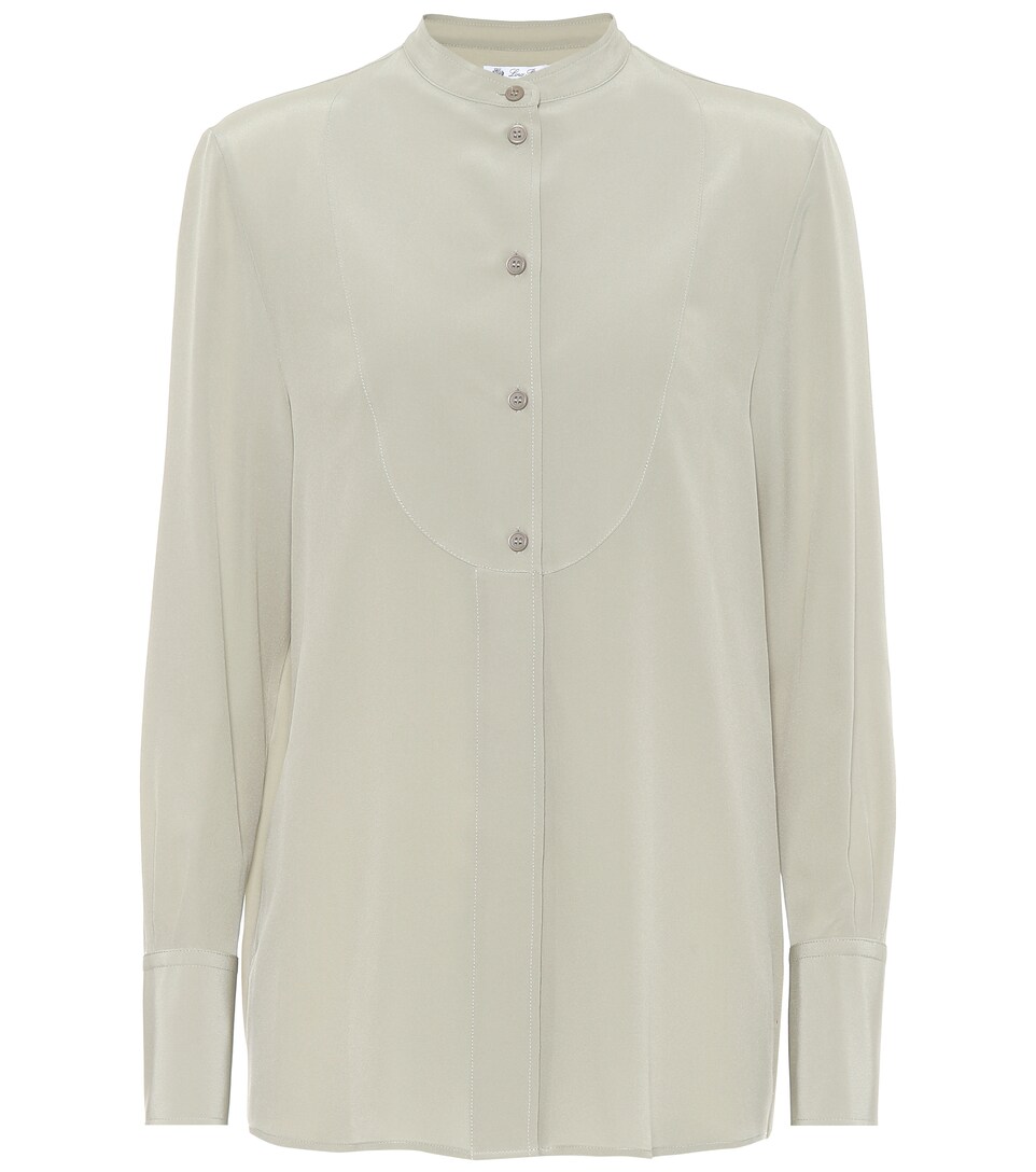 Loro Piana - Lucia silk crêpe blouse 