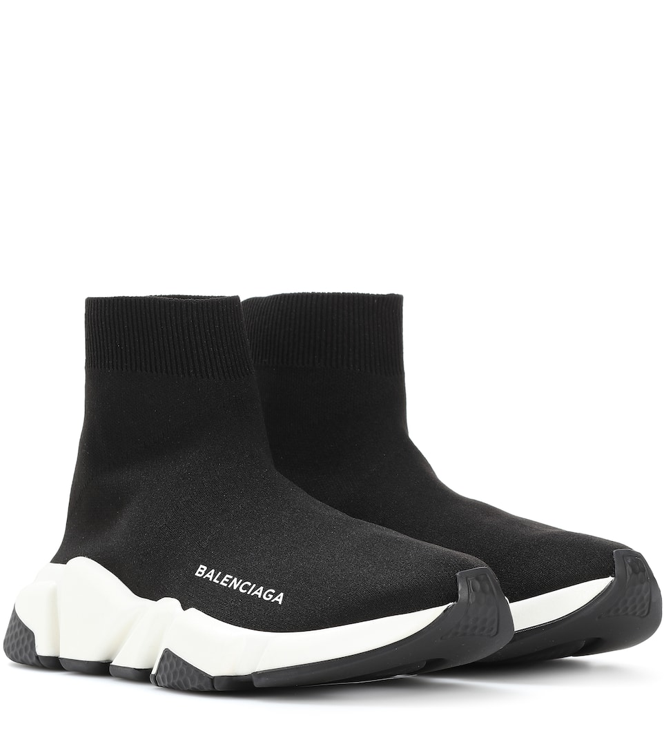 Cheap Balenciaga Speed Trainer Black White for Women Cheap Balenciaga Speed Trainer Black White for Women