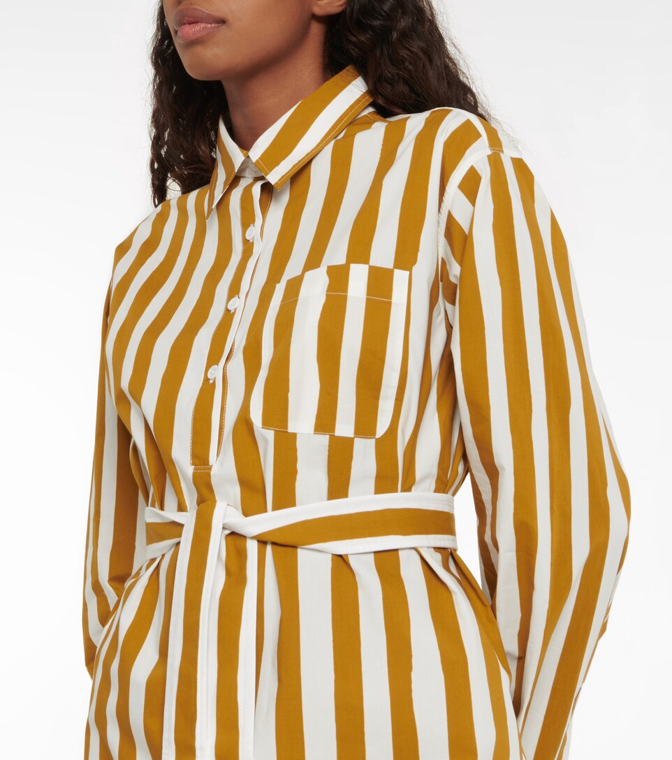 Plaja striped cotton shirt dress 