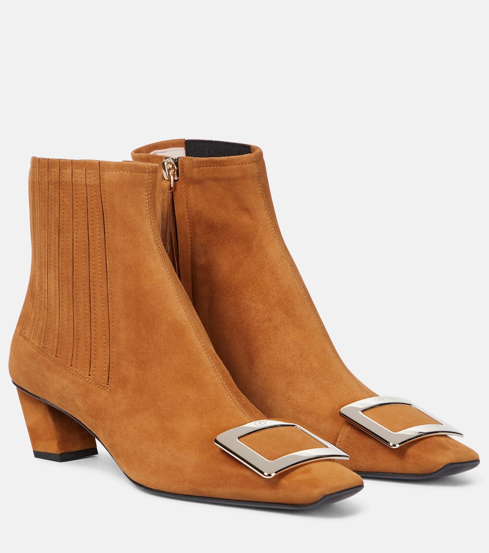Roger Vivier Belle Vivier suede Chelsea boots Mytheresa