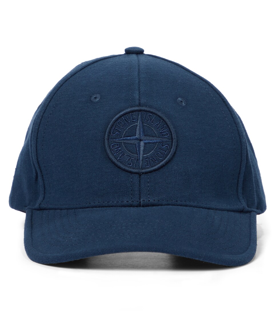 stone island junior cap Logo cotton baseball cap | Mytheresa