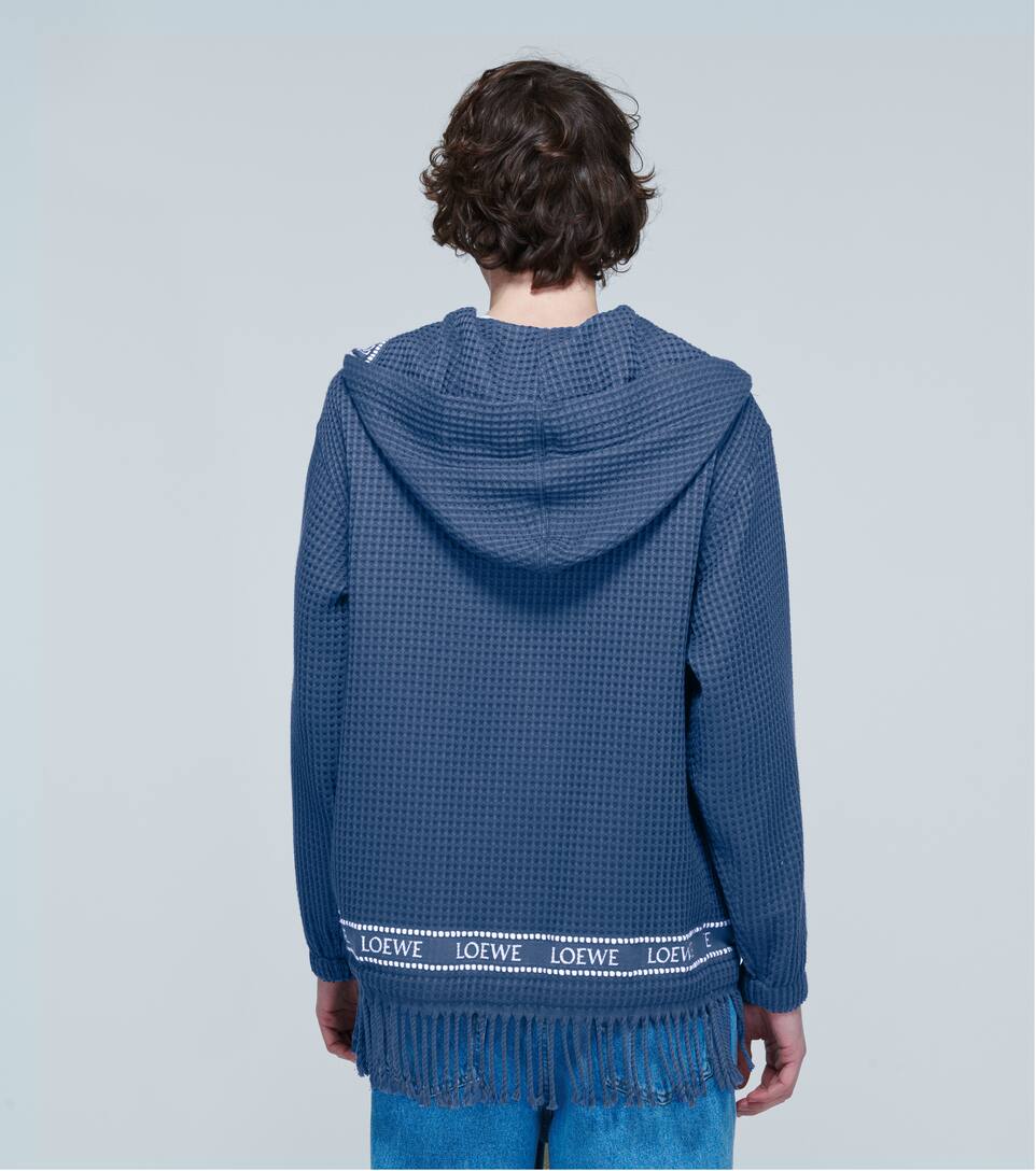 LOEWE Fringed hooded jacket,P00446112