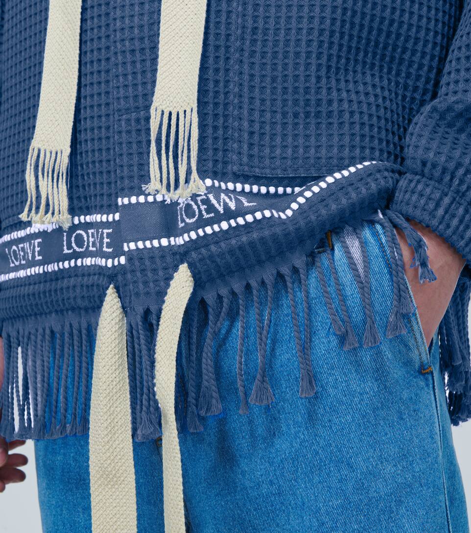 LOEWE Fringed hooded jacket,P00446112
