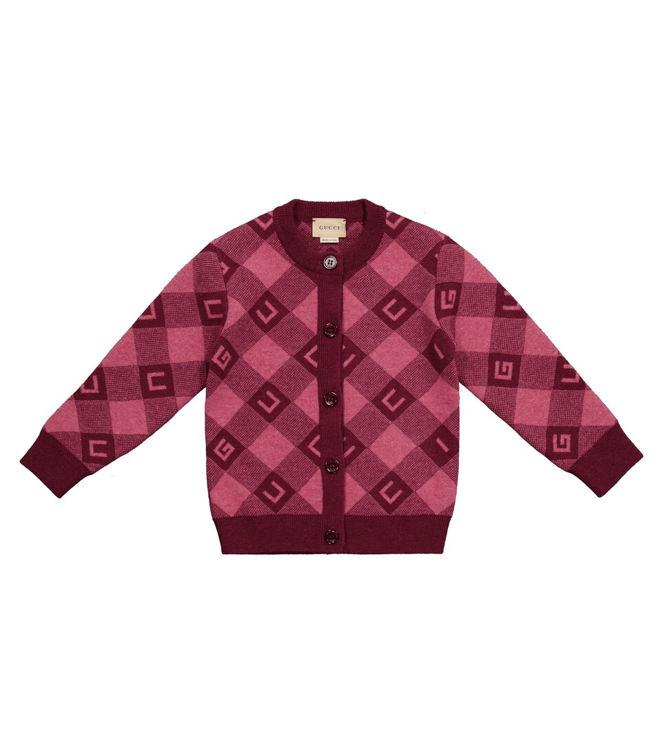 children's gg wool cardigan