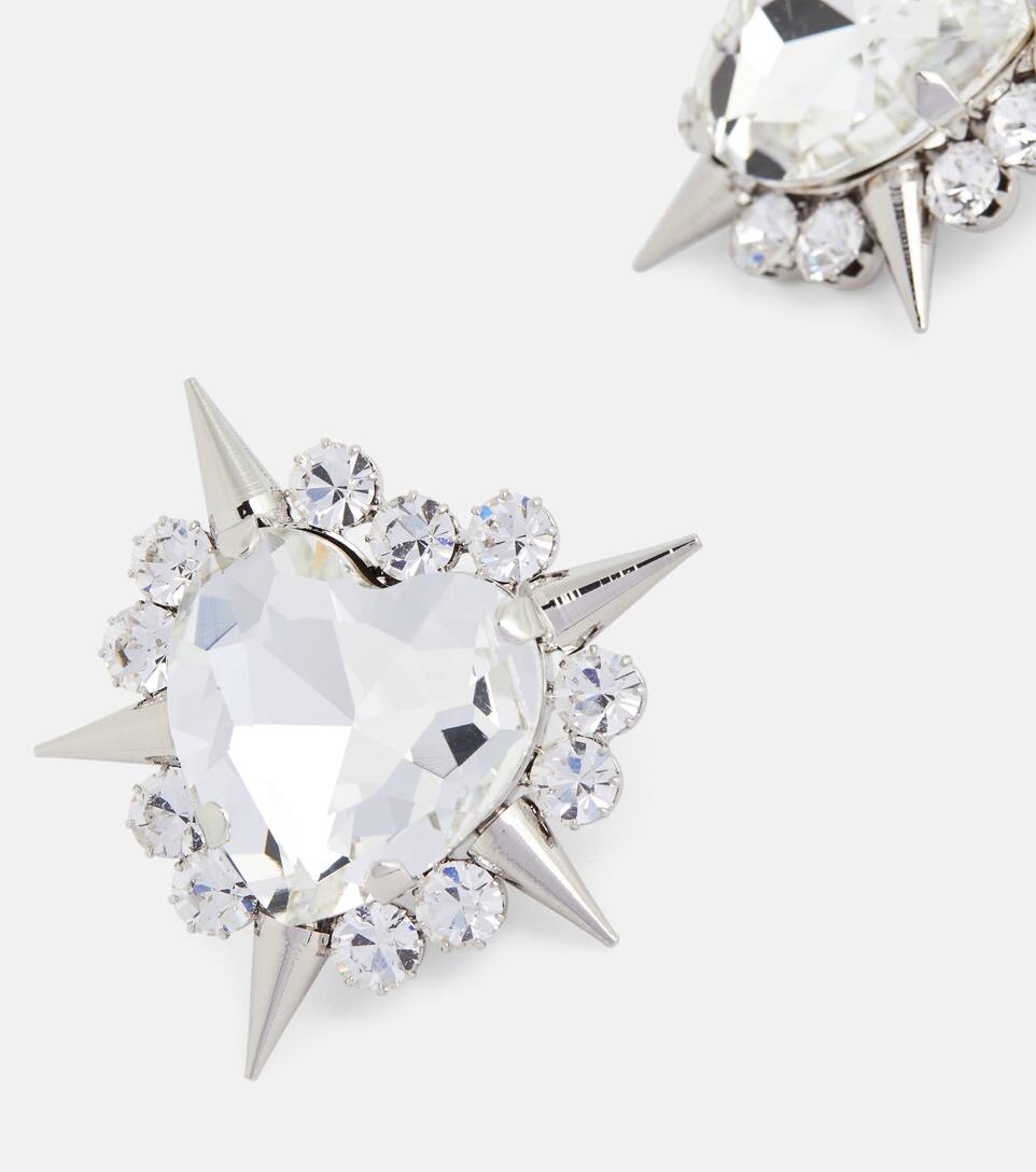 Heart clip on earrings clearance