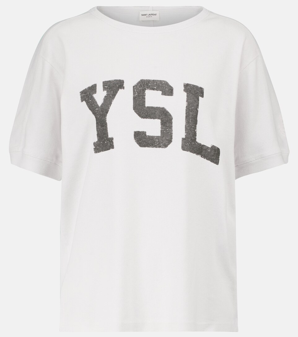 saint laurent script tee