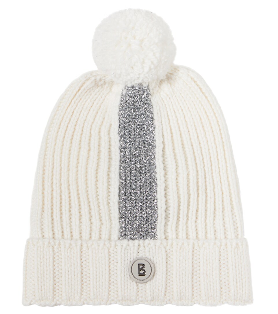 Bogner Kids - Wool-blend pom-pom beanie 