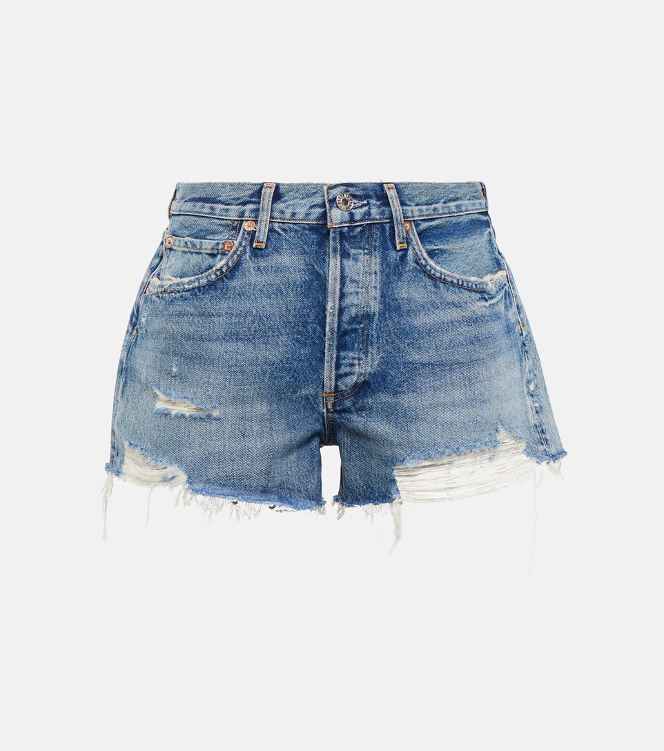 Agolde - Parker mid-rise denim shorts 