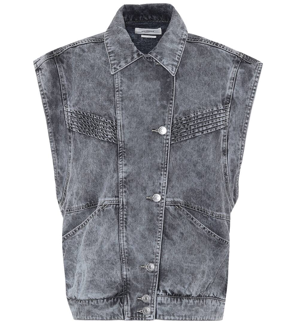 isabel marant white denim jacket