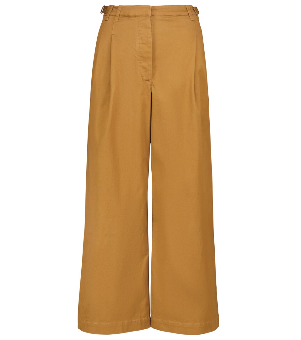 White Label high-rise wide-leg cotton 