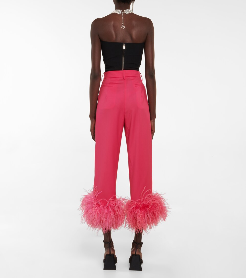 Magda Butrym - Feather-trimmed twill 