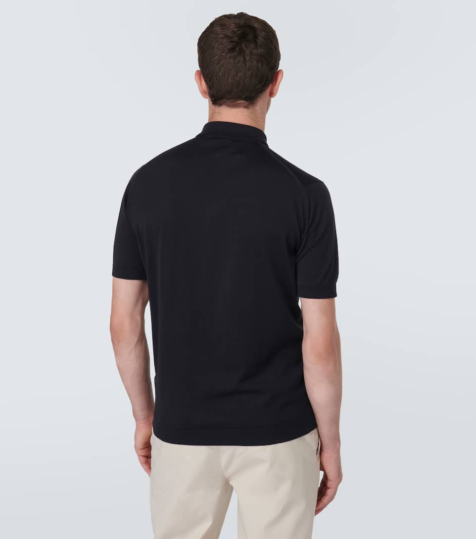 JOHN SMEDLEY ADRIAN SEA ISLAND COTTON POLO SHIRT,P00455749