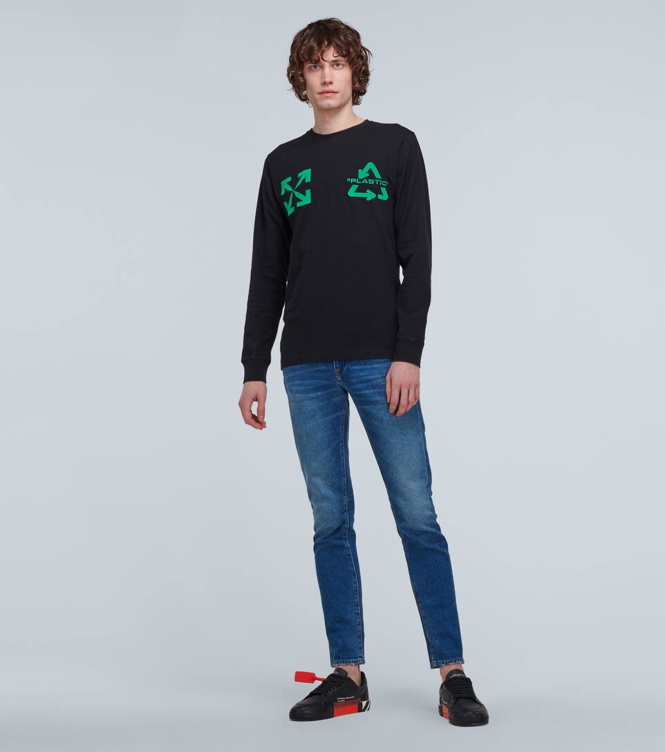 OFF-WHITE UNIVERSAL KEY LONG-SLEEVED T-SHIRT,P00455812