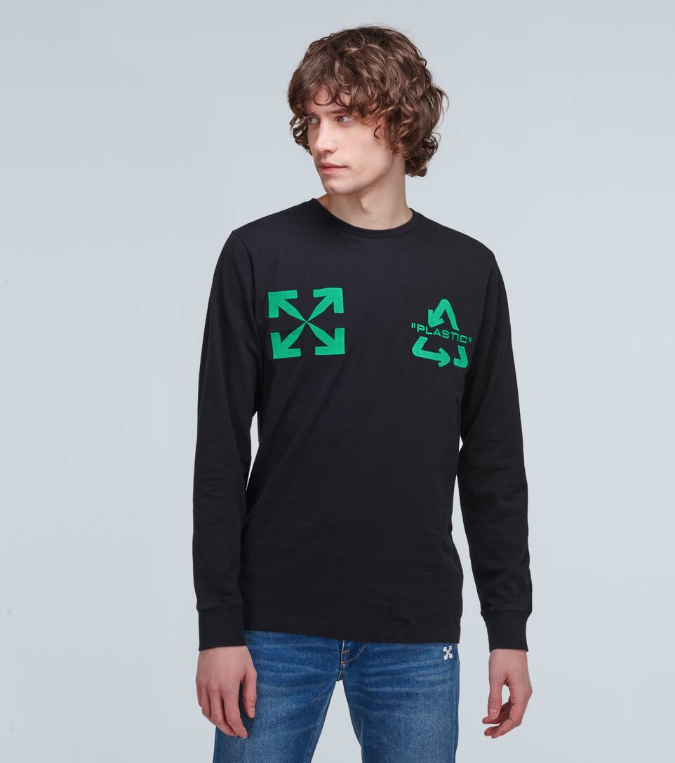 OFF-WHITE UNIVERSAL KEY LONG-SLEEVED T-SHIRT,P00455812