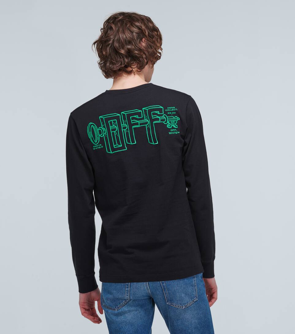 OFF-WHITE UNIVERSAL KEY LONG-SLEEVED T-SHIRT,P00455812