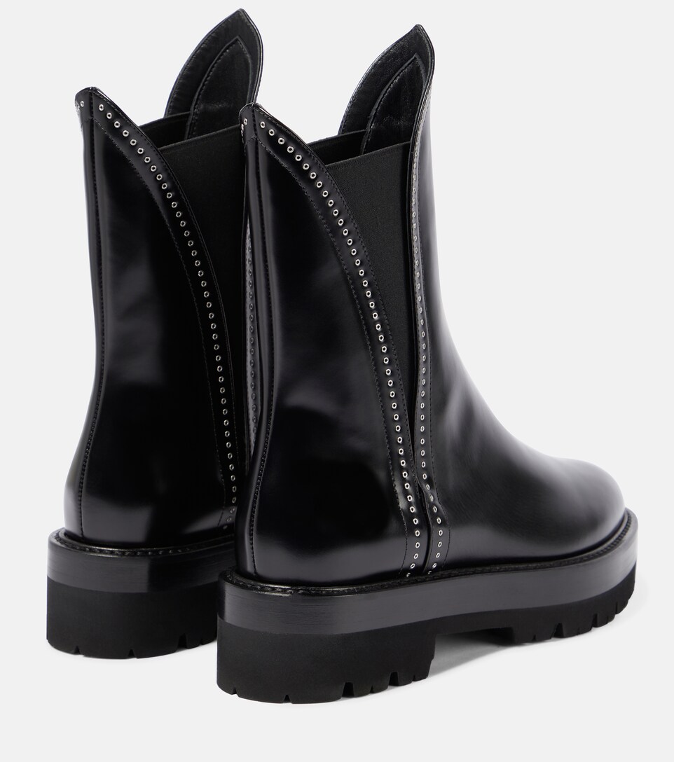 Alaïa - Stivaletti Chelsea in pelle con borchie | Mytheresa