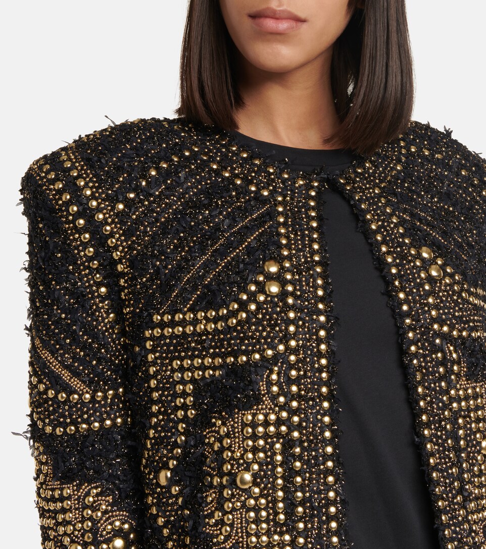 Balmain - Embellished tweed jacket 