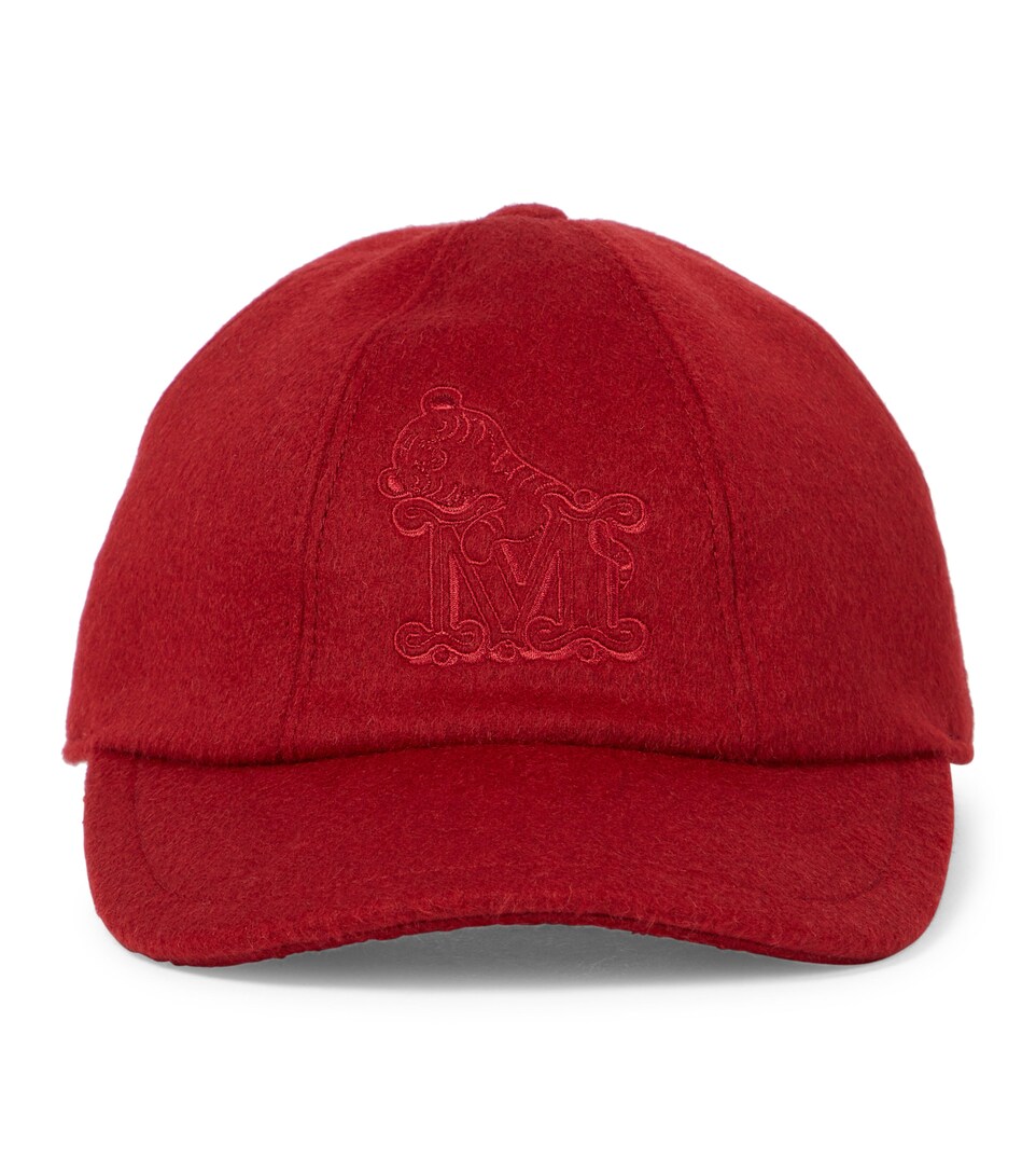 Max Mara - Logo camel hair cap | Mytheresa