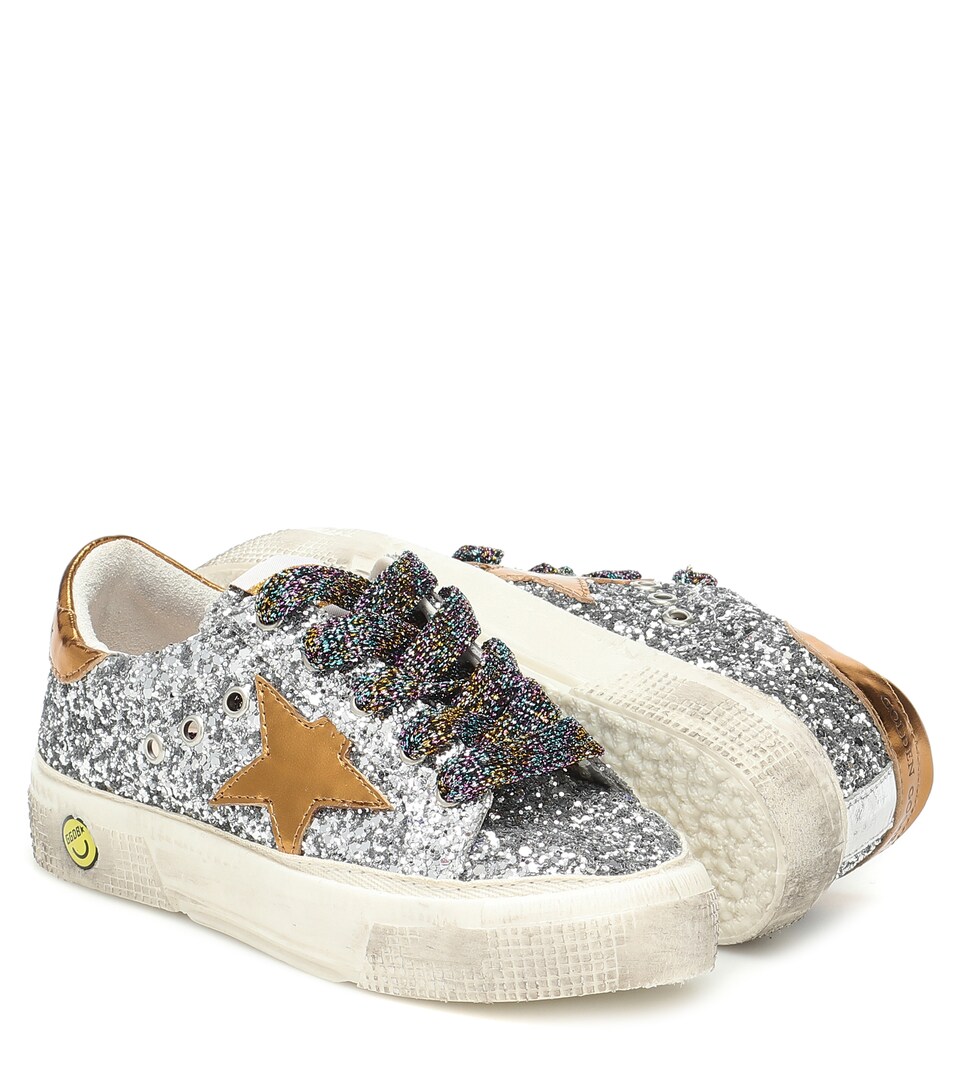 golden goose may glitter sneakers