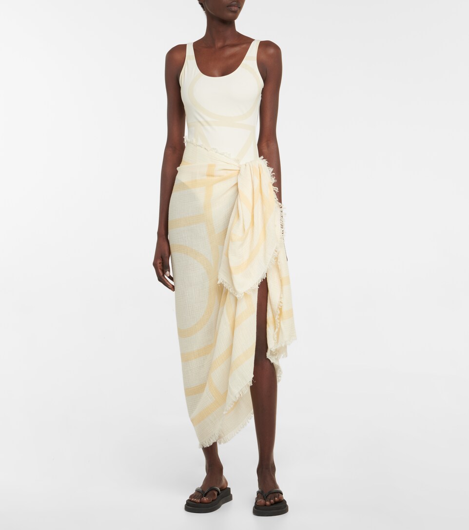 Monogram cotton beach cover-up | Mytheresa
