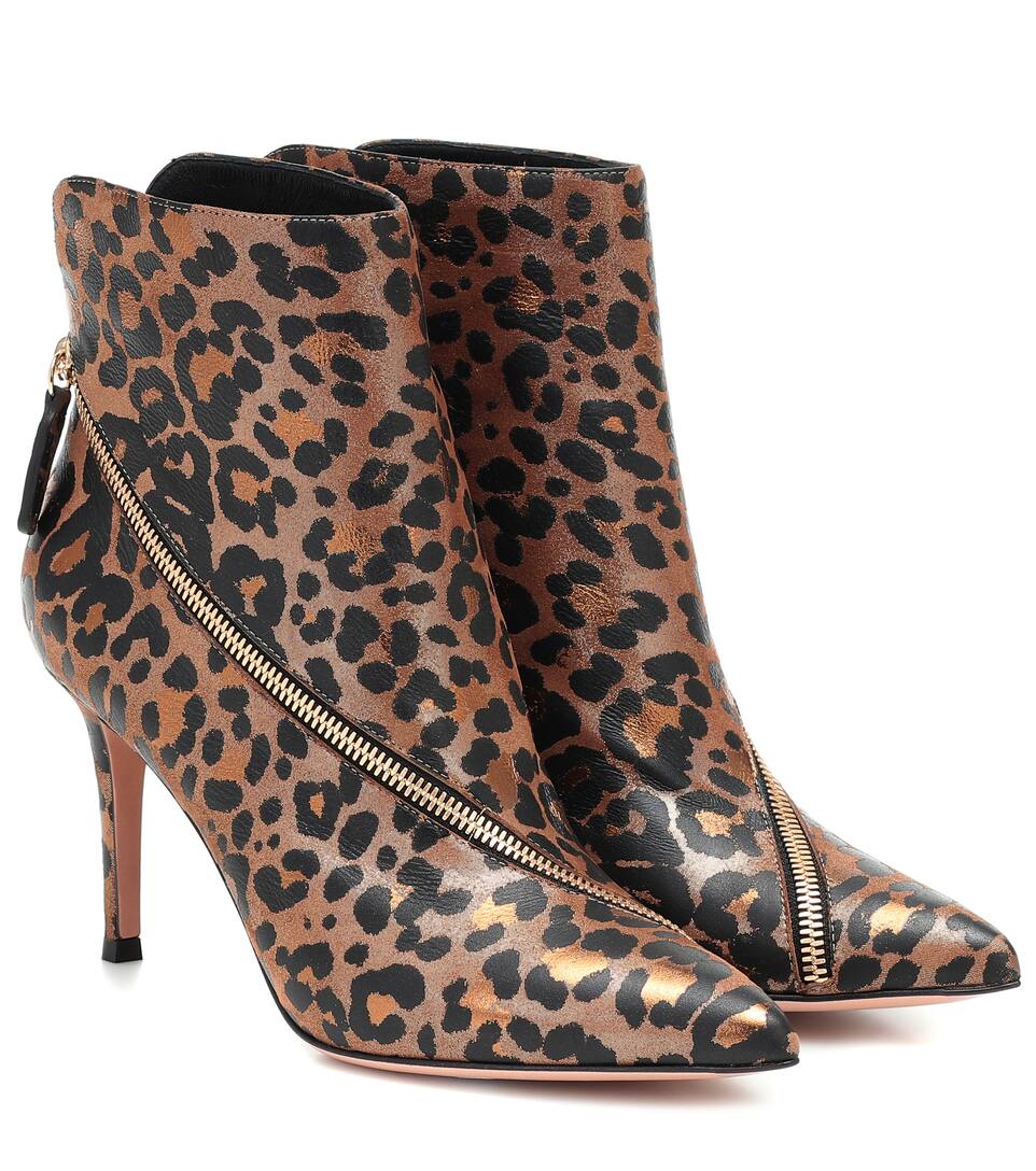 rossi boots leopard print