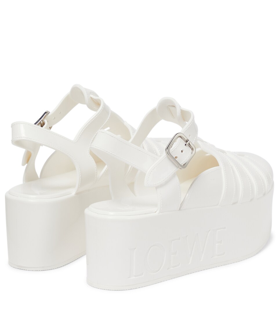 caged platform sandals