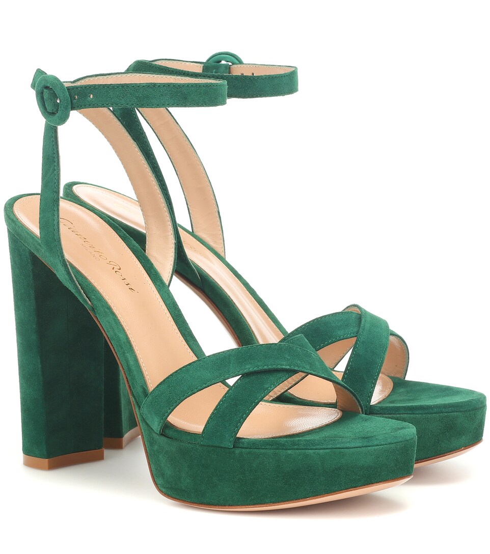 gianvito rossi green sandals