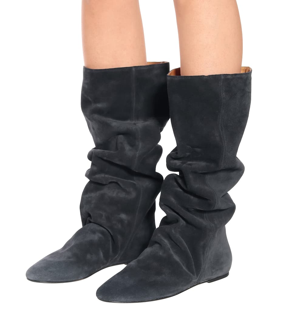 isabel marant slouchy suede boots
