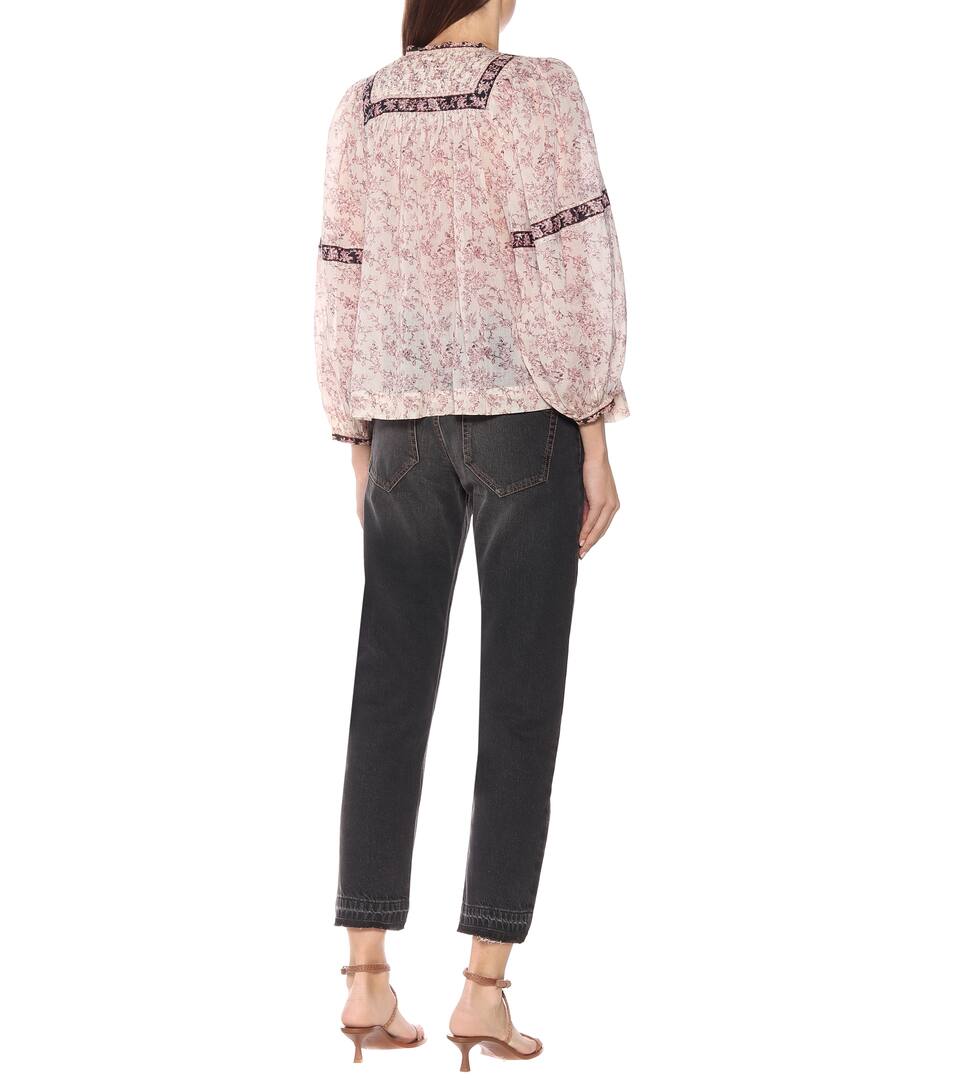 ISABEL MARANT ÉTOILE VIOLETTE FLORAL COTTON TOP