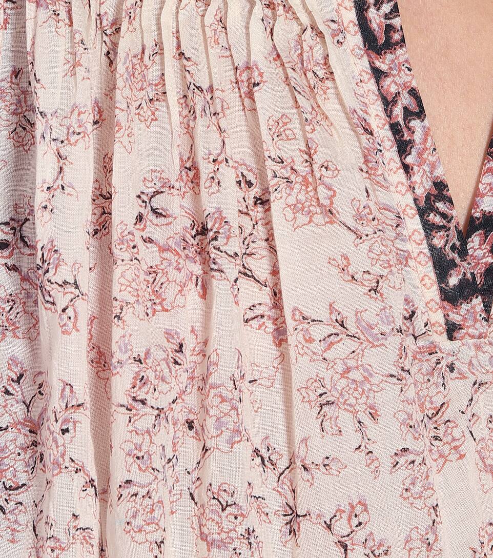 ISABEL MARANT ÉTOILE VIOLETTE FLORAL COTTON TOP