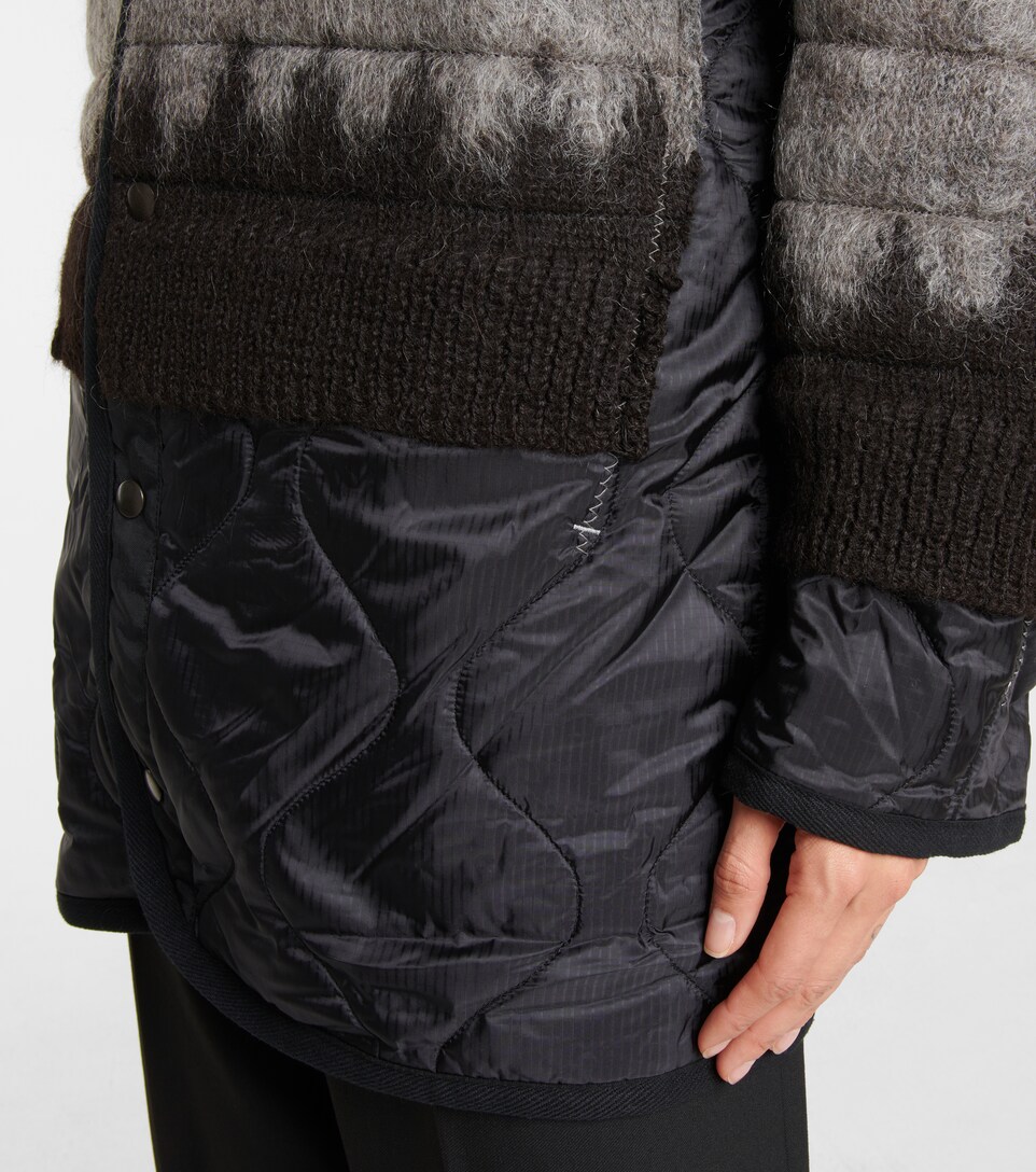 layered puffer coat