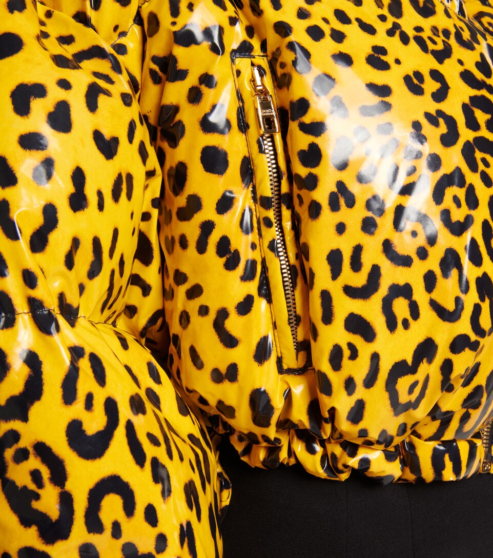 yellow leopard print jacket
