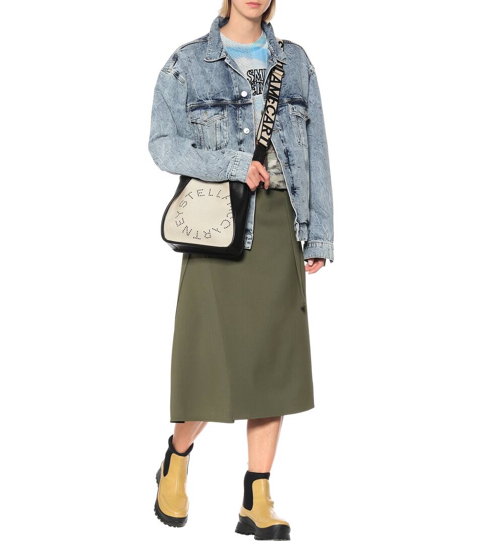 STELLA MCCARTNEY UTILITY FAUX LEATHER ANKLE BOOTS