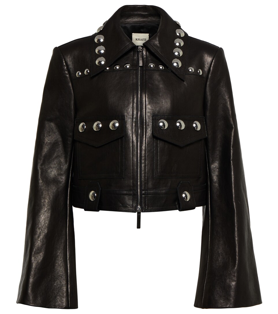 embellished biker jacket