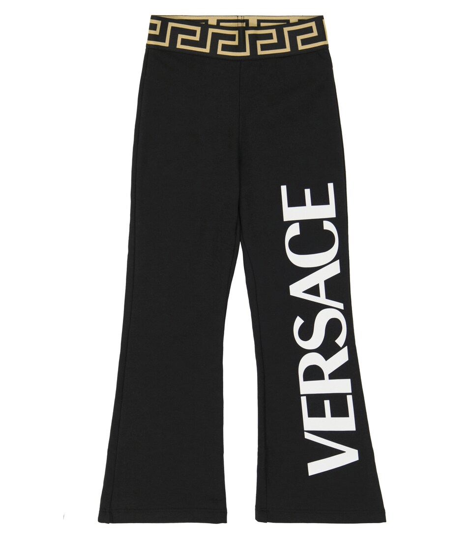 Logo cotton-blend flared pants | Mytheresa