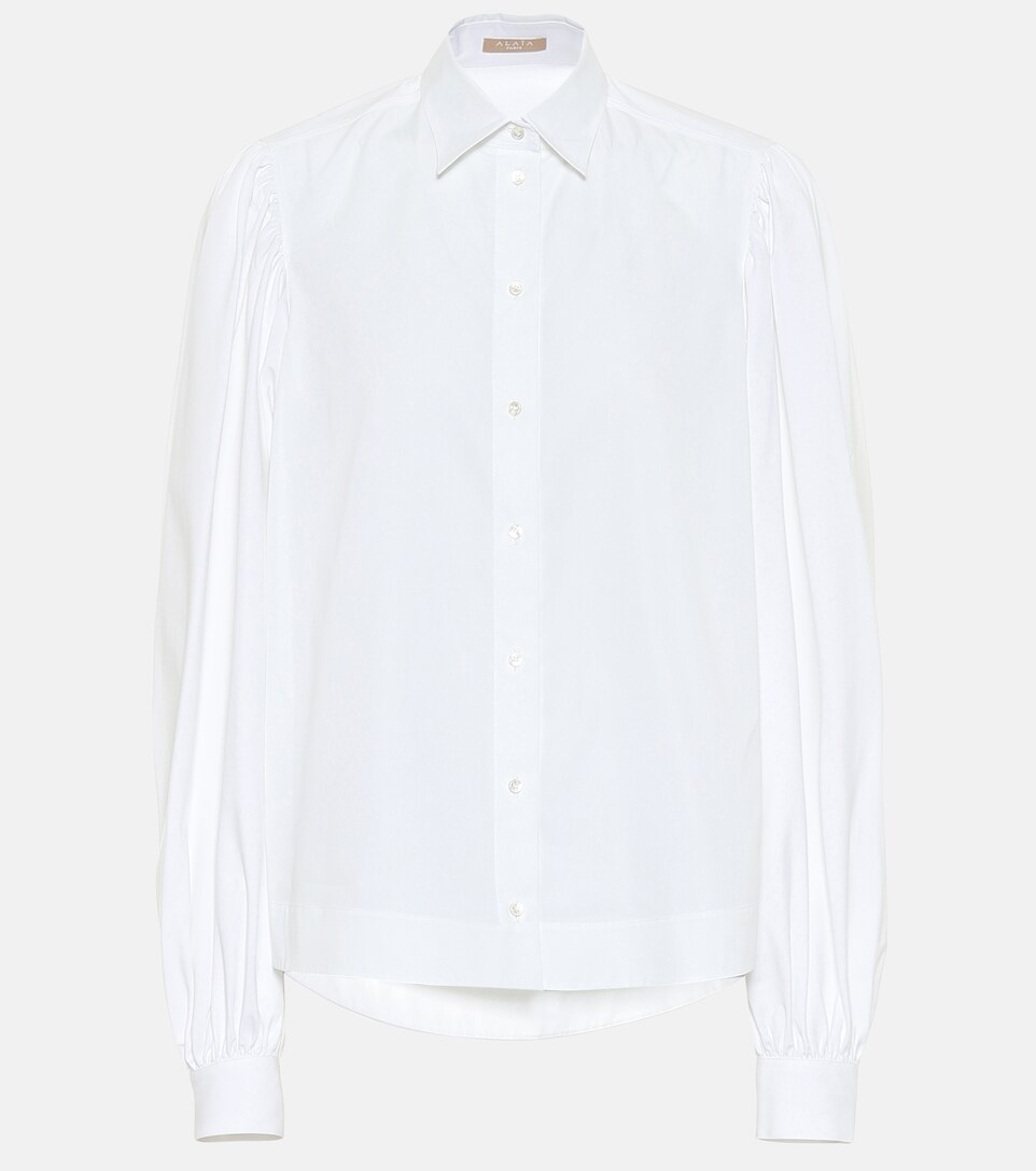 Puff-Sleeve Cotton Poplin Shirt - Alaïa 