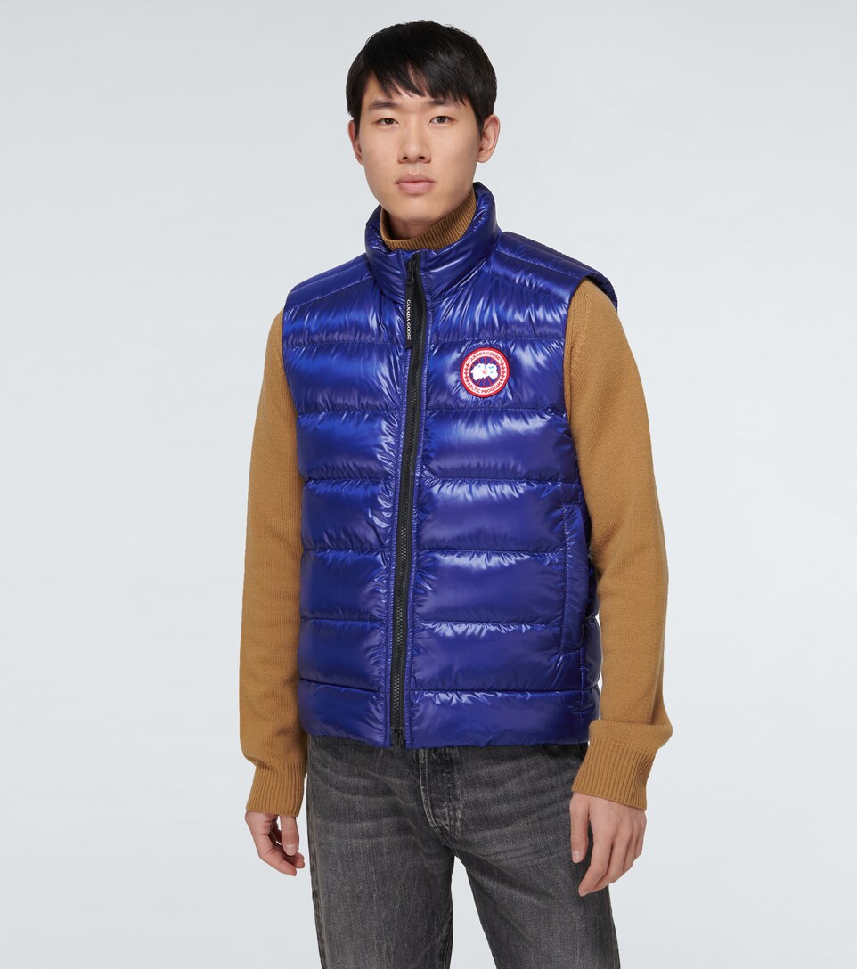 canada goose chaleco azul