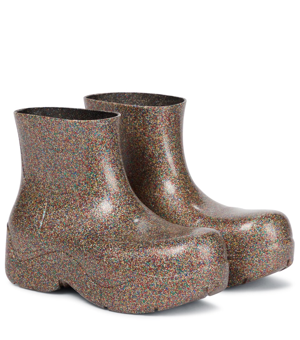 ankle boots glitter