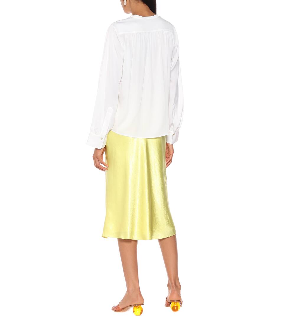 Chemise Vince De En Satin Soie Mélangée orCBeQxdW