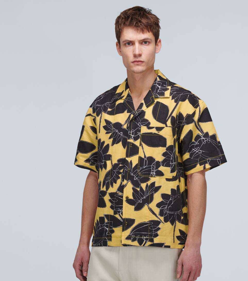 JACQUEMUS LA CHEMISE JEAN SHORT-SLEEVED SHIRT,P00454774