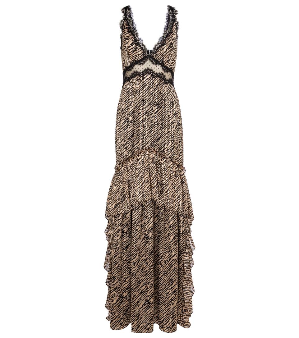 Bedruckte Robe Farrah Aus Chiffon Costarellos Mytheresa