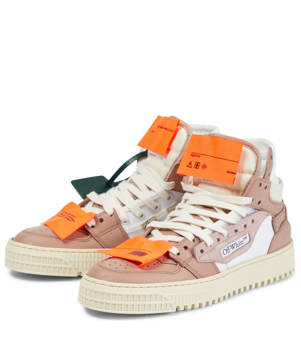 3.0 off court leather white pink