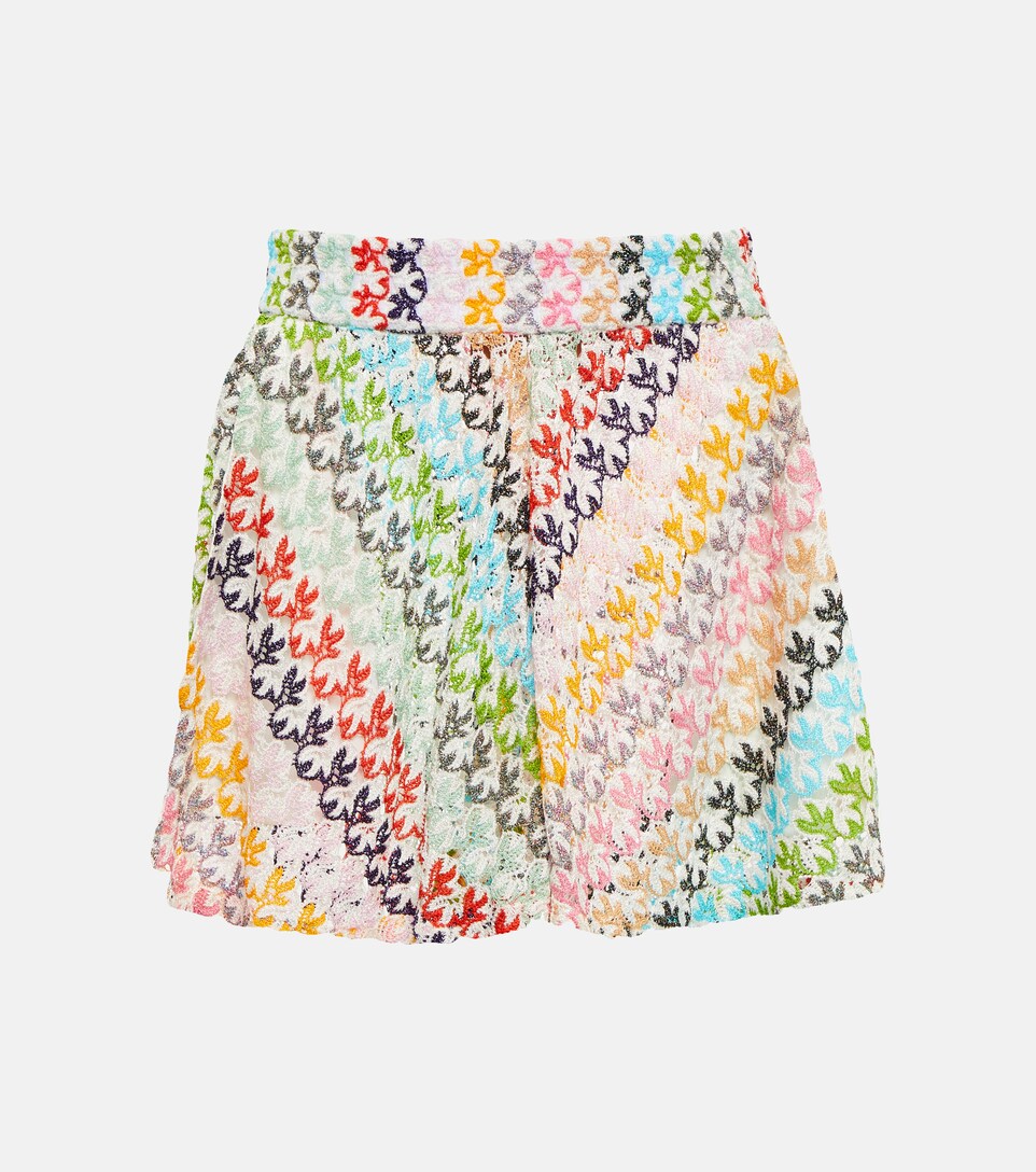 Missoni Mare - Metallic knit high-rise 