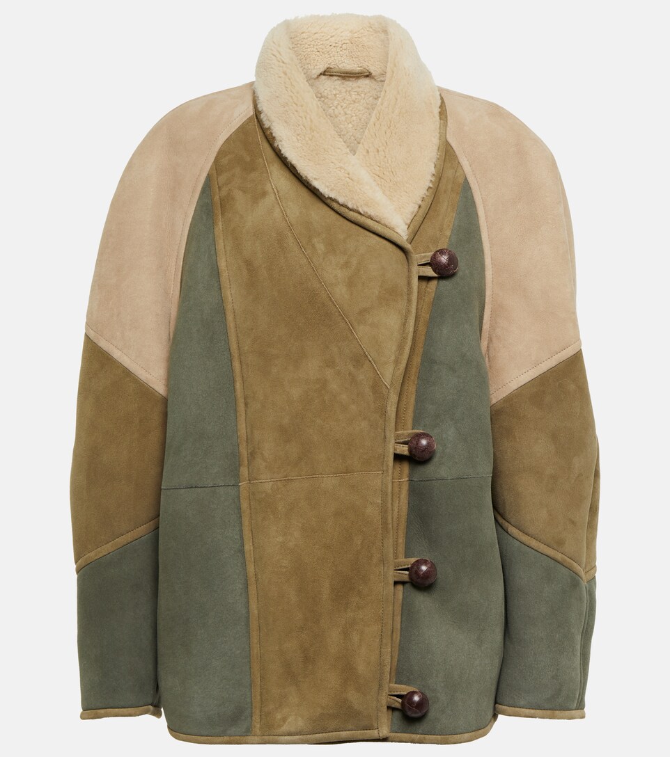Abeni shearling-lined suede jacket 