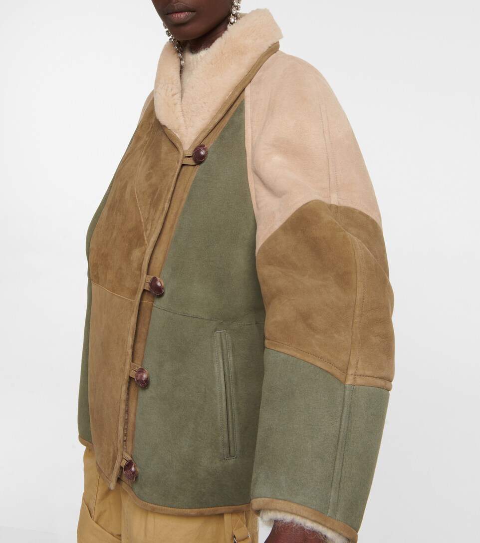 Abeni shearling-lined suede jacket 