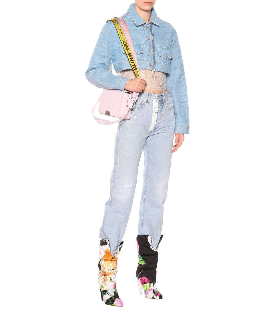 Veste tulle jean en raccourcie et UqzMVGSp